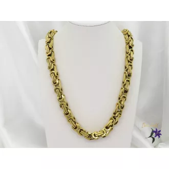 Karl -55 nemesacél királyi nyaklánc -18K 