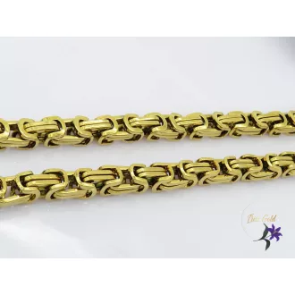 Karl -55 nemesacél királyi nyaklánc -18K 
