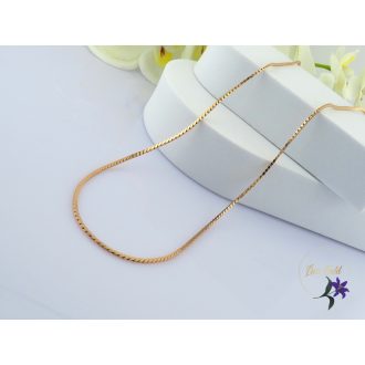 Alexia-45 antiallergén fényes nyaklánc -18K 