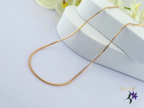 Alexia-45 antiallergén fényes nyaklánc -18K 