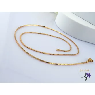Alexia-45 antiallergén fényes nyaklánc -18K 