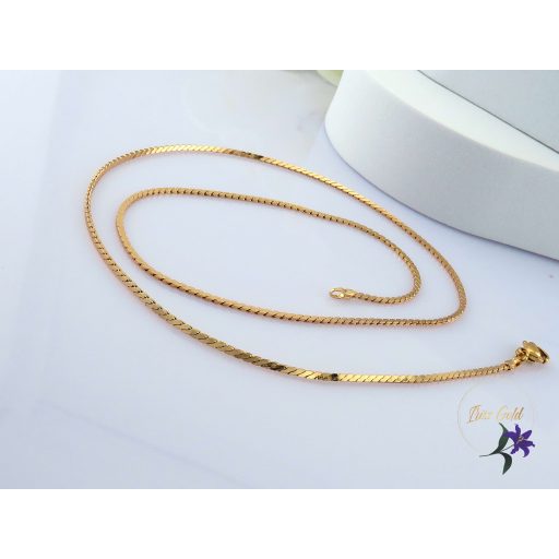 Alexia-45 antiallergén fényes nyaklánc -18K 