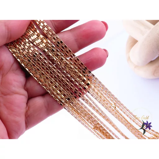 Jullia 50 antiallergén lapos szemes nyaklánc-18k 