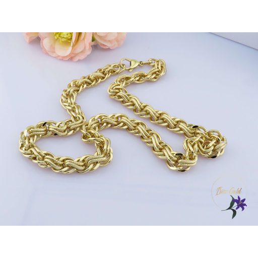 Andrej gold filled egyedi fonott szemes nyaklánc -14K 