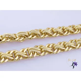 Andrej gold filled egyedi fonott szemes nyaklánc -14K 