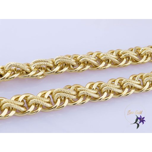 Andrej gold filled egyedi fonott szemes nyaklánc -14K 