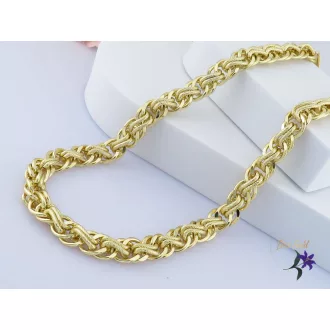 Andrej gold filled egyedi fonott szemes nyaklánc -14K 