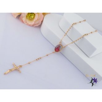  Szűz Mária rózsafüzér antiallergén -18K 