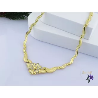   Bernadett antiallergén 50 cm nyakék középen multicolor virág disszel-multicolor 