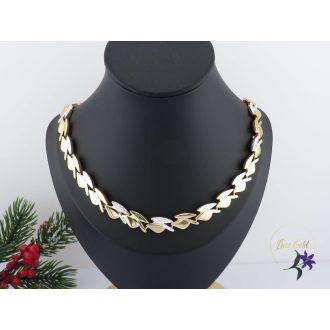   Stella antiallergén 45  cm levél mintás nyaklánc -multicolor