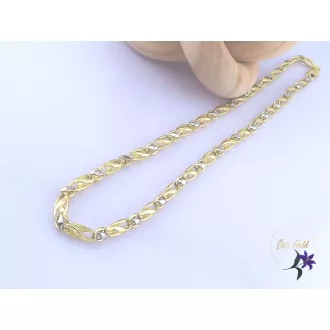Lajla antiallergén 60 cm csavart szemes nyaklánc -14K 