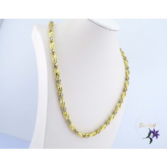 Lajla antiallergén 50 cm csavart szemes nyaklánc -14K 