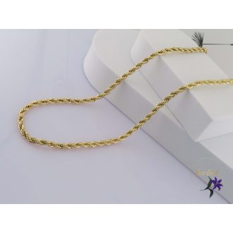 Orsi-60 cm antiallergén csavart nyaklánc -14K 