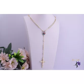 Mária goldfilled rózsafüzér-14K 