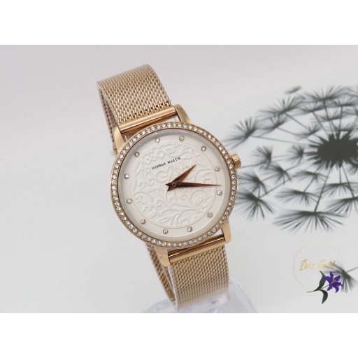 Női Hannah Martin analog karóra nemesacél-rose gold