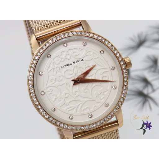 Női Hannah Martin analog karóra nemesacél-rose gold