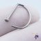 Titanium orr karika piercing-rodium