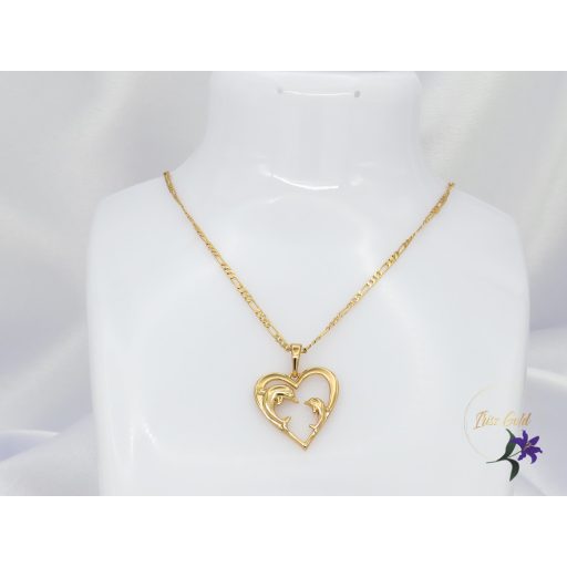 Xuping Adrien Gold Filled szett csomagban olcsóbb fehér delfines -18K
