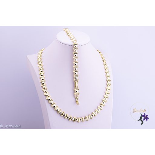 Adrina antiallergén szett nyaklánc karkötő-14K 