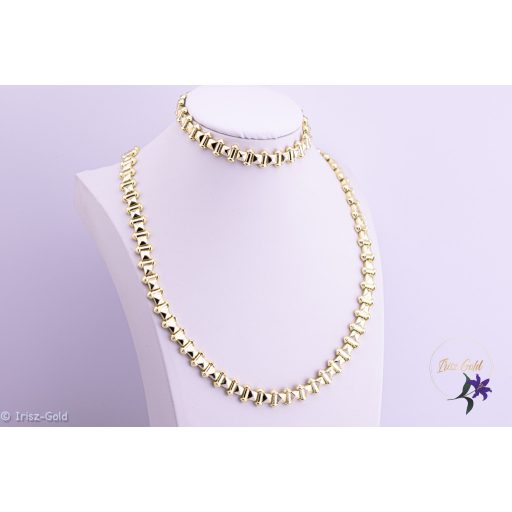 Adrina antiallergén szett nyaklánc karkötő-14K 