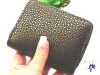 Női műbőr pénztárca bronz 3D pöttyökkel -  fekete