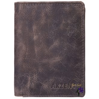 Akzent barna bőr pénztárca ( RFID SAFE )