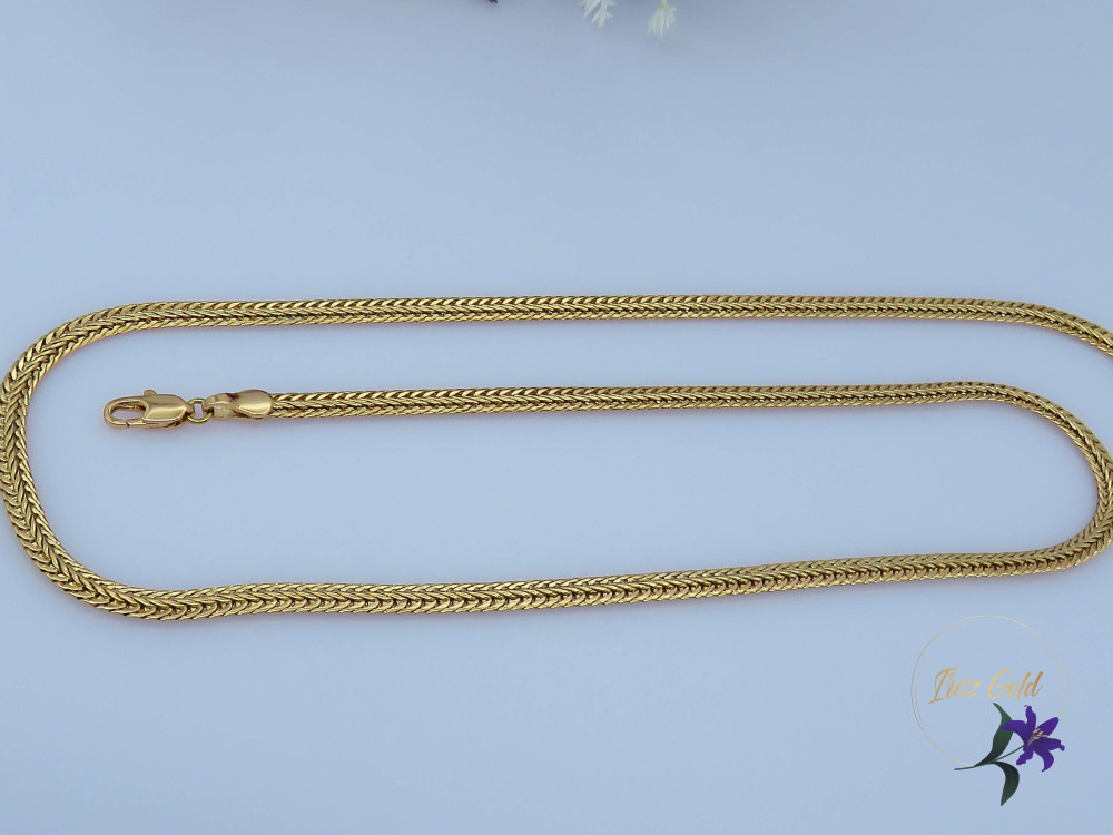 Enci gold filled halszálkás nyaklánc-18K