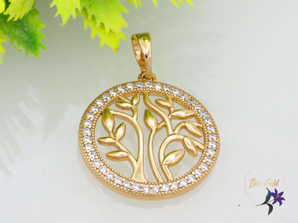 Ártemisz Gold Filled kerek medál-18K